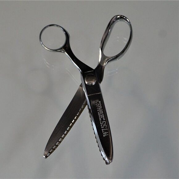 Vintage Wiss Pinking Shears Patent No 2286874 Newark NJ USA Zig Zag Cut Scissors - Picture 4 of 9